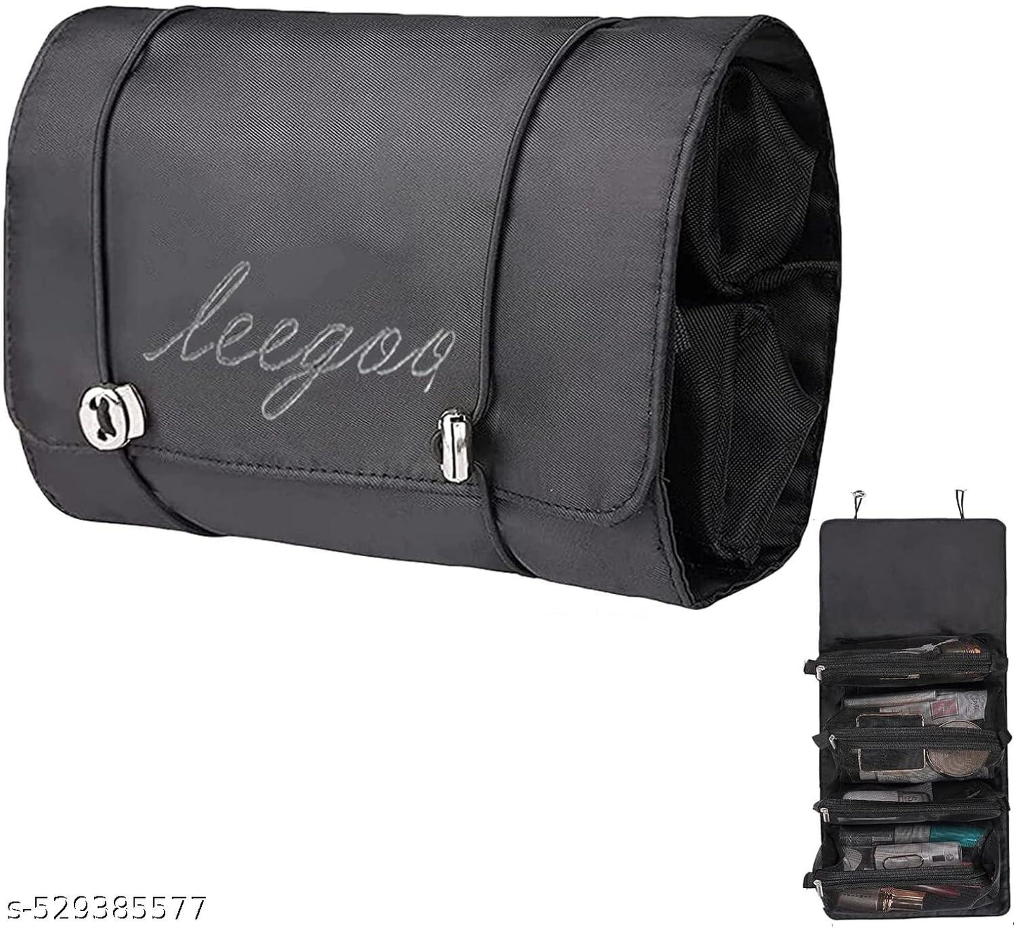 4 in 1 Large Capacity Cosmetic Mesh Bag/Makeup Organizer/Toiletry Pouch for Men and Women/Portable Travel Bag/Makeup Essentials