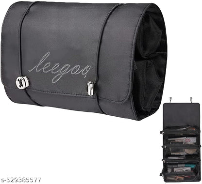 4 in 1 Large Capacity Cosmetic Mesh Bag/Makeup Organizer/Toiletry Pouch for Men and Women/Portable Travel Bag/Makeup Essentials