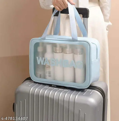 SET OF 6 | Makeup Pouch Set, Cosmetic Organizer Bag for Women and Girls Travel Waterproof Toiletry Storage Kit