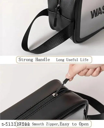 Travel Makeup Pouch Set Toiletry Bag Cosmetic Organizer Bag for Women and Girls Toiletry Storage Kit Set of 3 (WASHBAG)